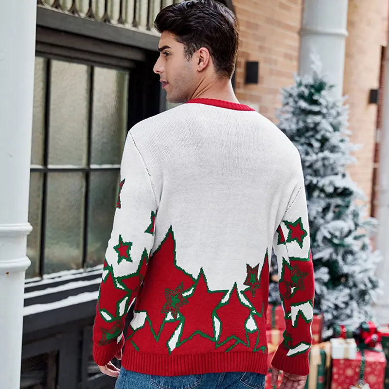 Holiday Season Pentagram Ugly Sweater Matching Pajamas