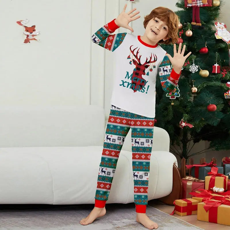 Christmas Reindeer Horns Family Matching Outfit Matching Pajamas
