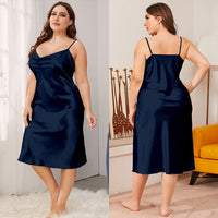 Oversized Satin Suspender Nightdress