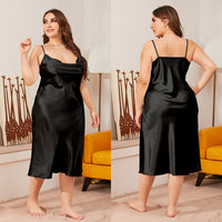 Oversized Satin Suspender Nightdress